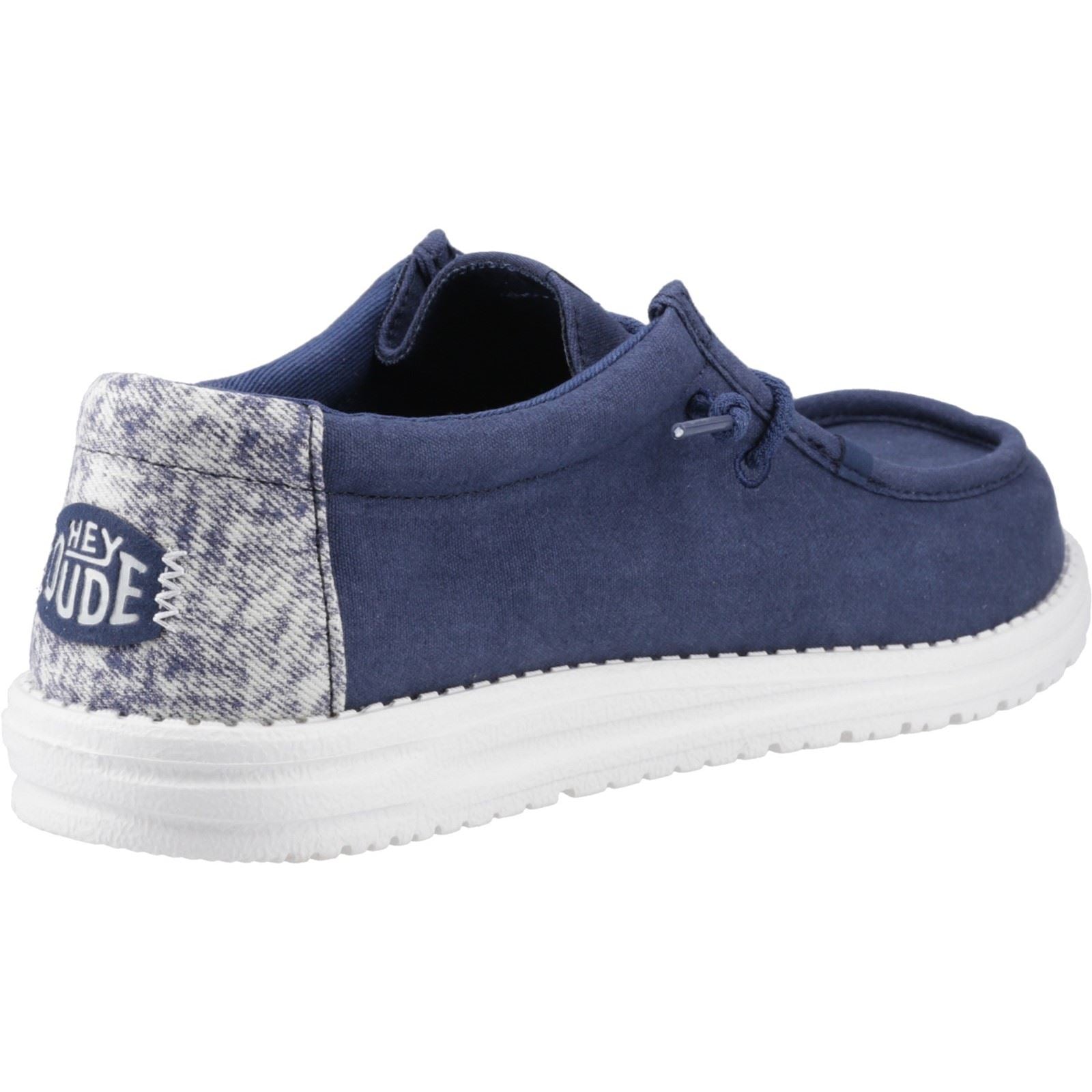 HEYDUDE Wally Surf Wash Herren Blaue Trekkingschuhe Aus Baumwolle