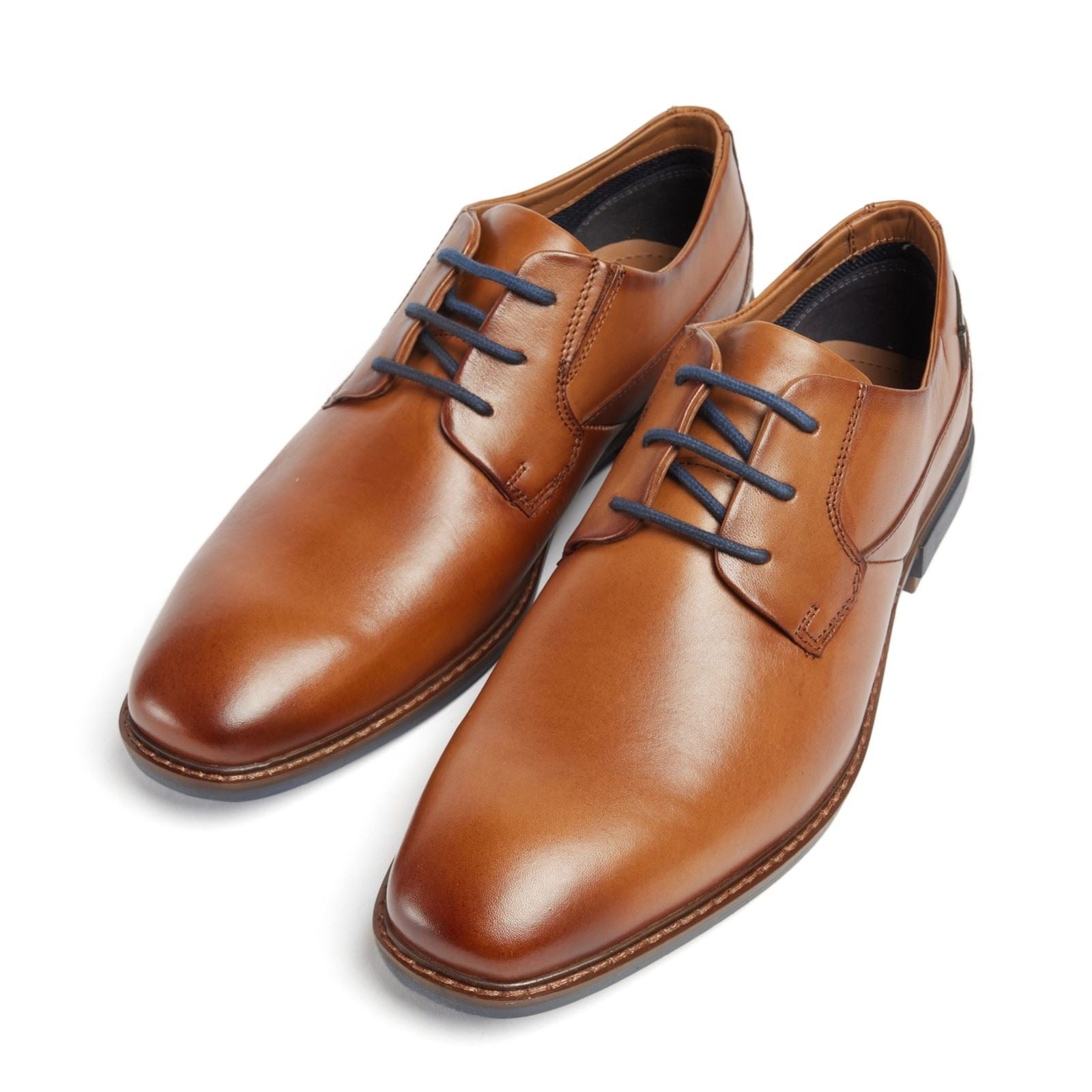 Pod Smyth Herrenschuhe Aus Leder In Cognac Mit Schnürung