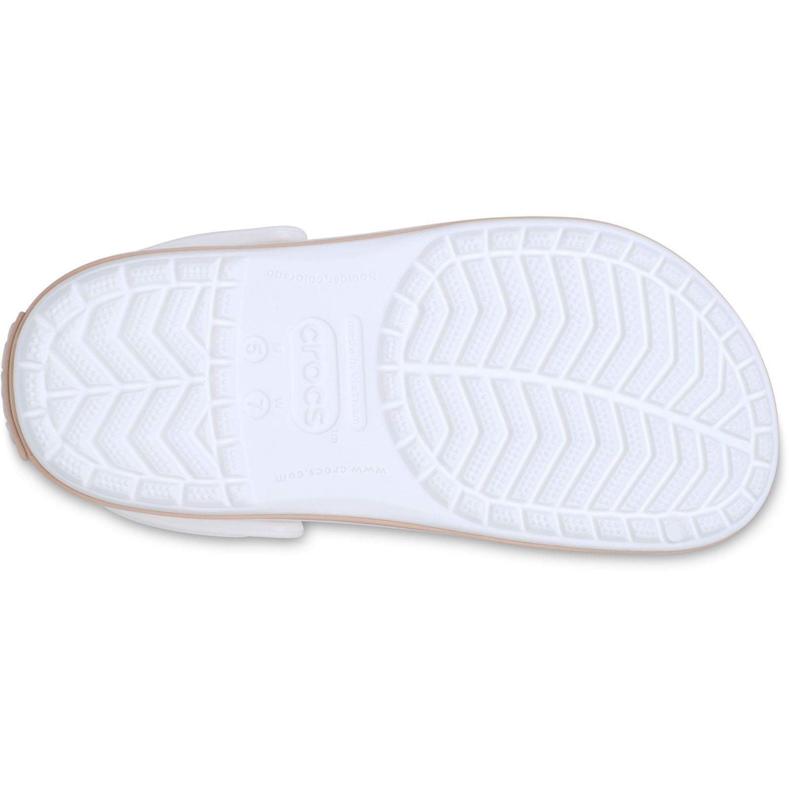 Crocs Crocband Thermoplastische Weiße/Pinke Karamell Clogs