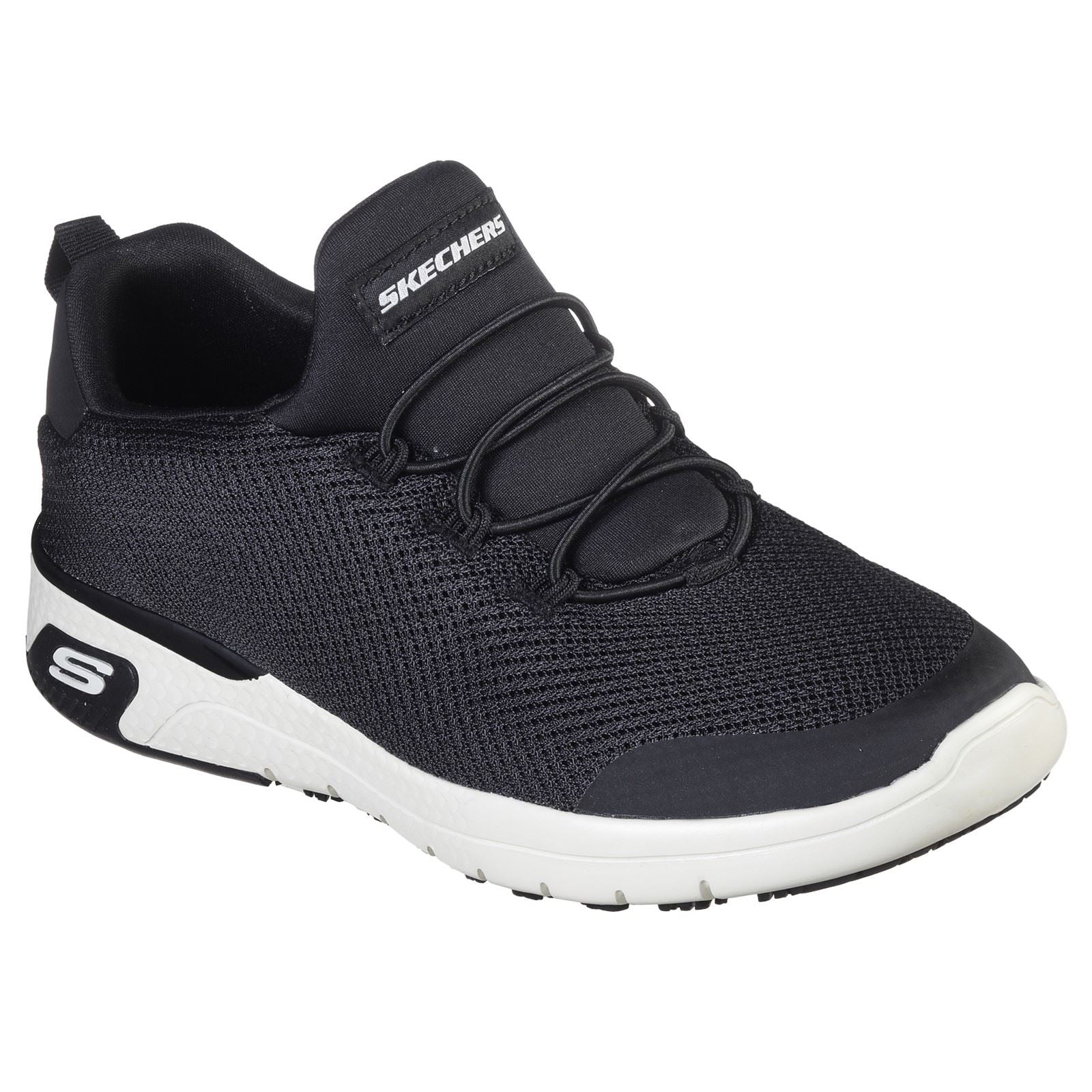 Skechers Workwear Marsing Waiola SR Mesh Damen Schwarz/Weiß Sneaker
