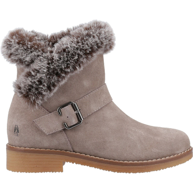 Hush Puppies Hannah Veloursleder Damen Stiefeletten In Taupe