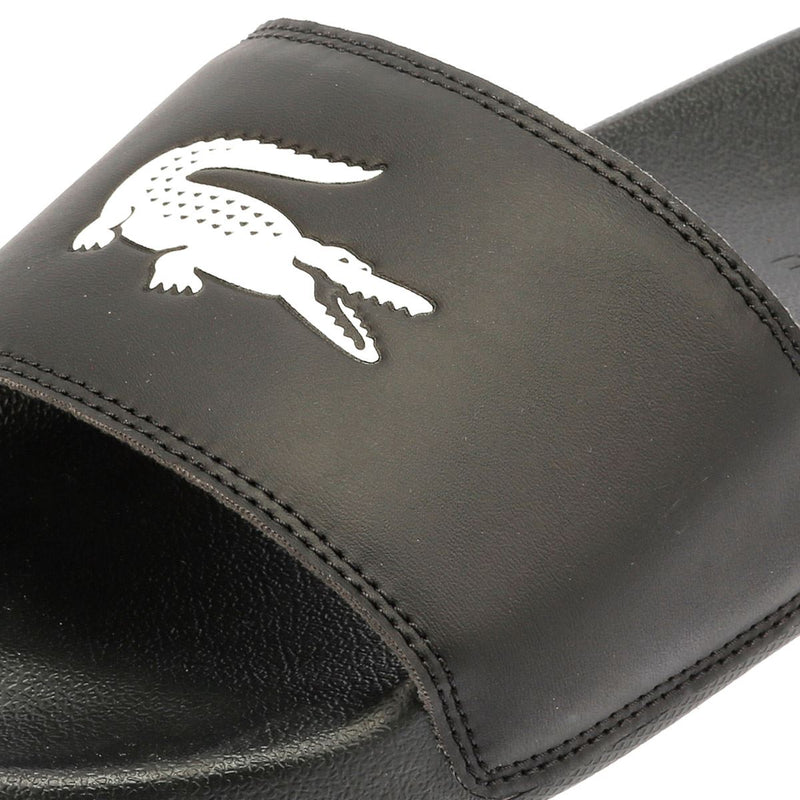 Lacoste Serve Slide 0.0 Herren-Schwarz-Schlappen