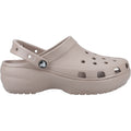 Crocs Classic Platform Clog Damen Taupe Clogs