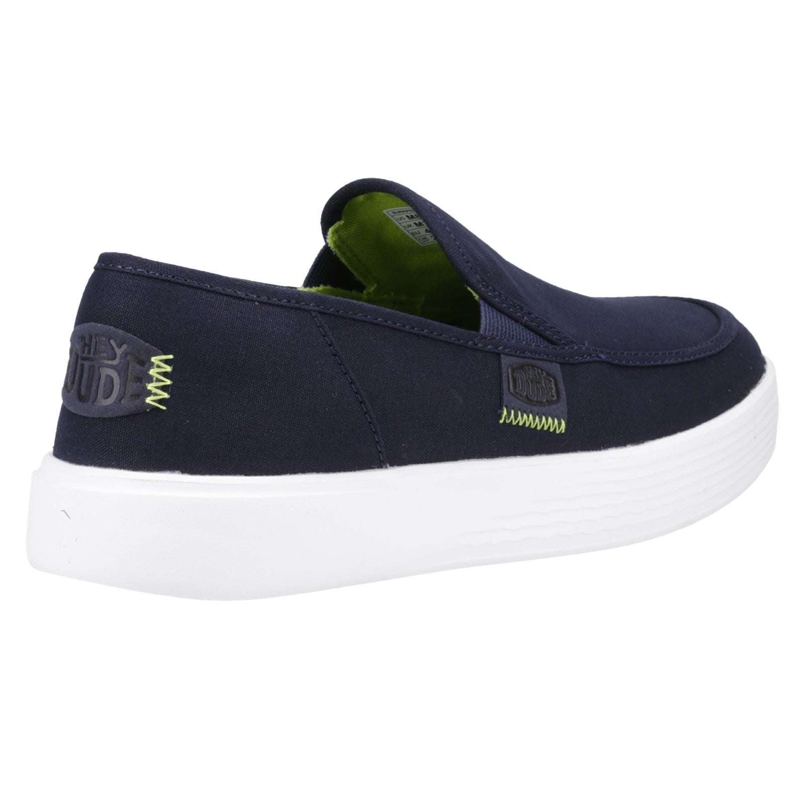 HEYDUDE Sunapee Canvas 100% Baumwolle Herren Slipper In Marineblau/Weiß