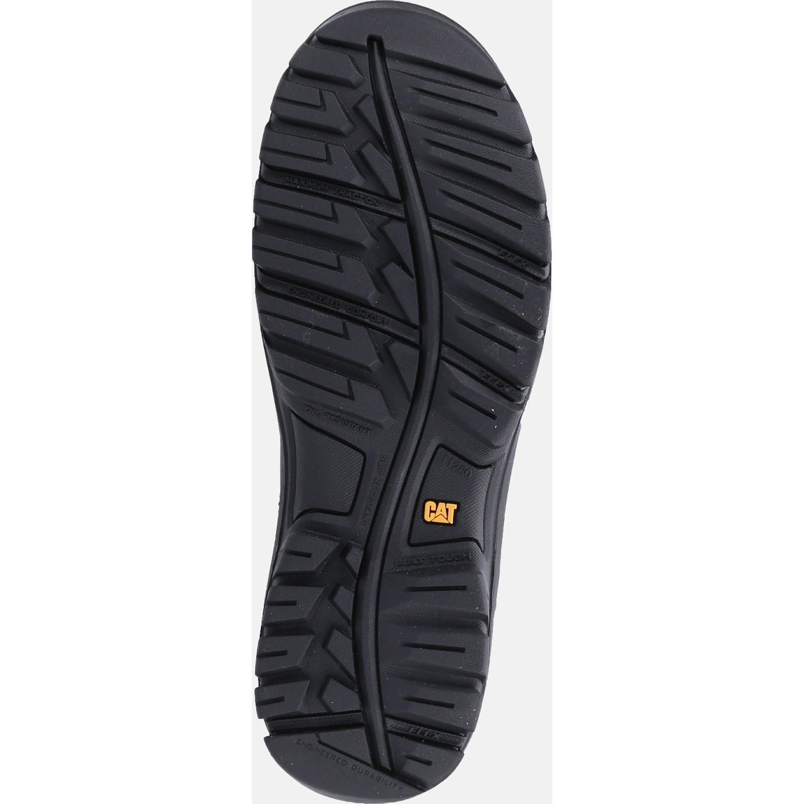 Caterpillar Rahmenleder Schwarze Sicherheitsstiefel