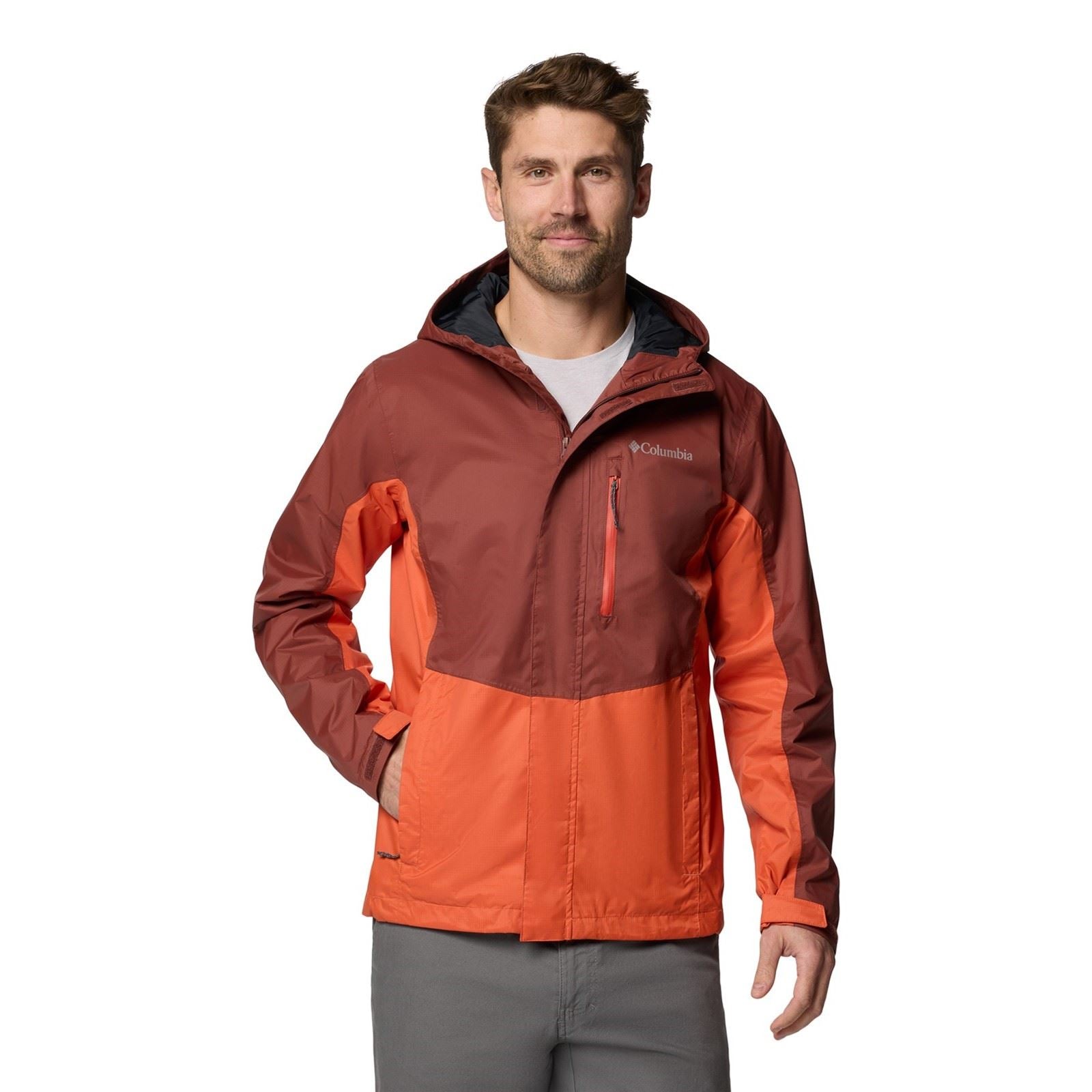 Columbia Pouring Adventure III Jacket Herren Rote Regenjacke