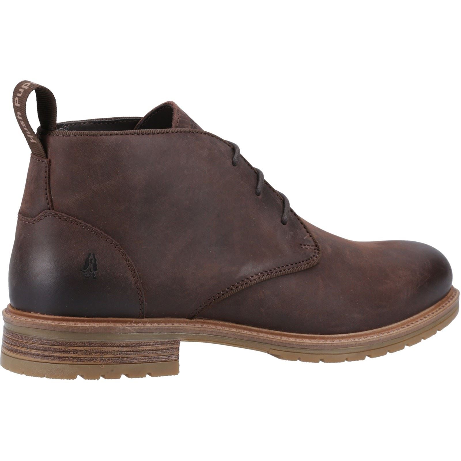Hush Puppies Ricky Herren Leder Stiefeletten in Braun