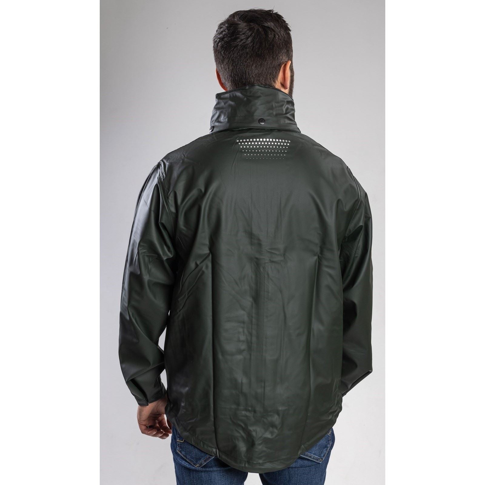 Helly Hansen Workwear Voss Unisex Erwachsene Grüne Regenjacke