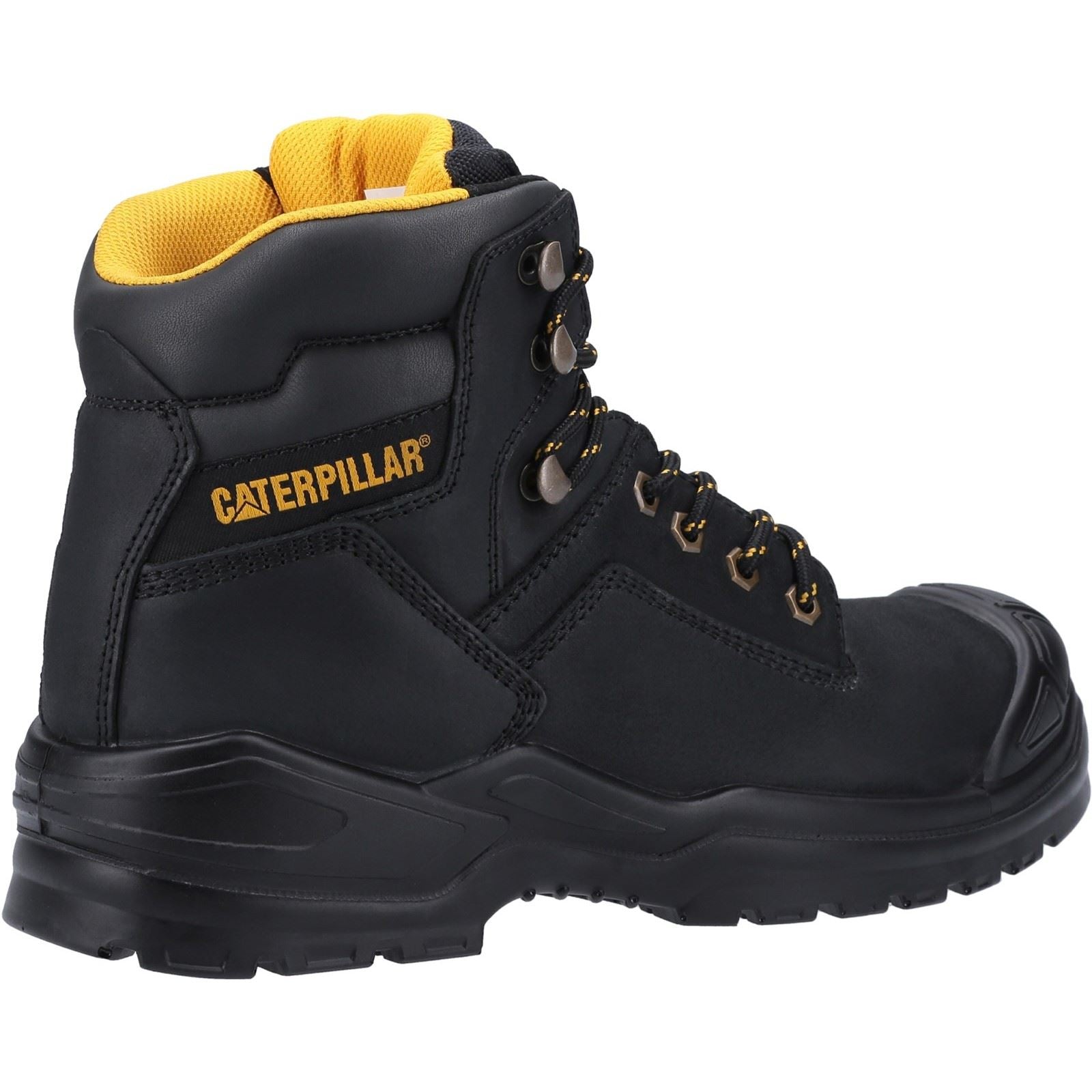 Caterpillar Striver Mid S3 Leder Schwarze Sicherheitsstiefel