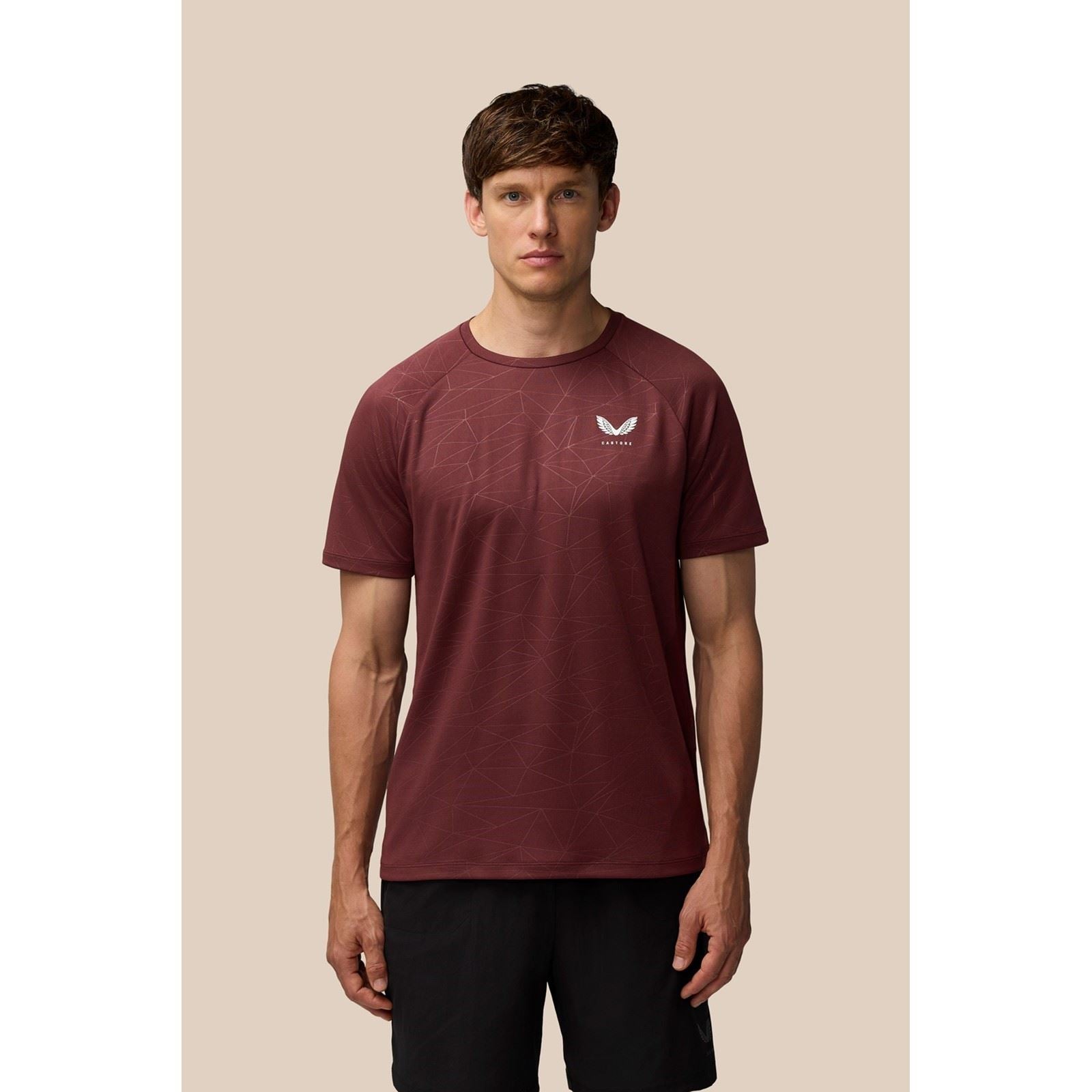 Castore Adapt Training T-Shirt Polyester Herren Lila Activewear T-Shirts
