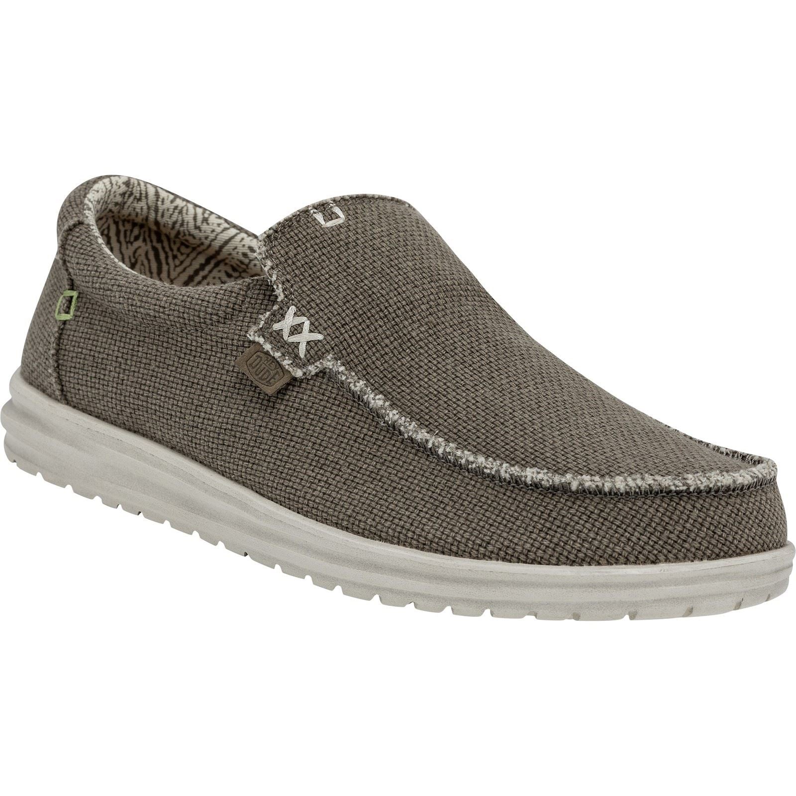 HEYDUDE Mikka Braided Textile Herren Fossil Freizeitschuhe