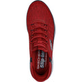 Skechers Summits Key Pace Textile Herren Sneaker In Rot/Schwarz