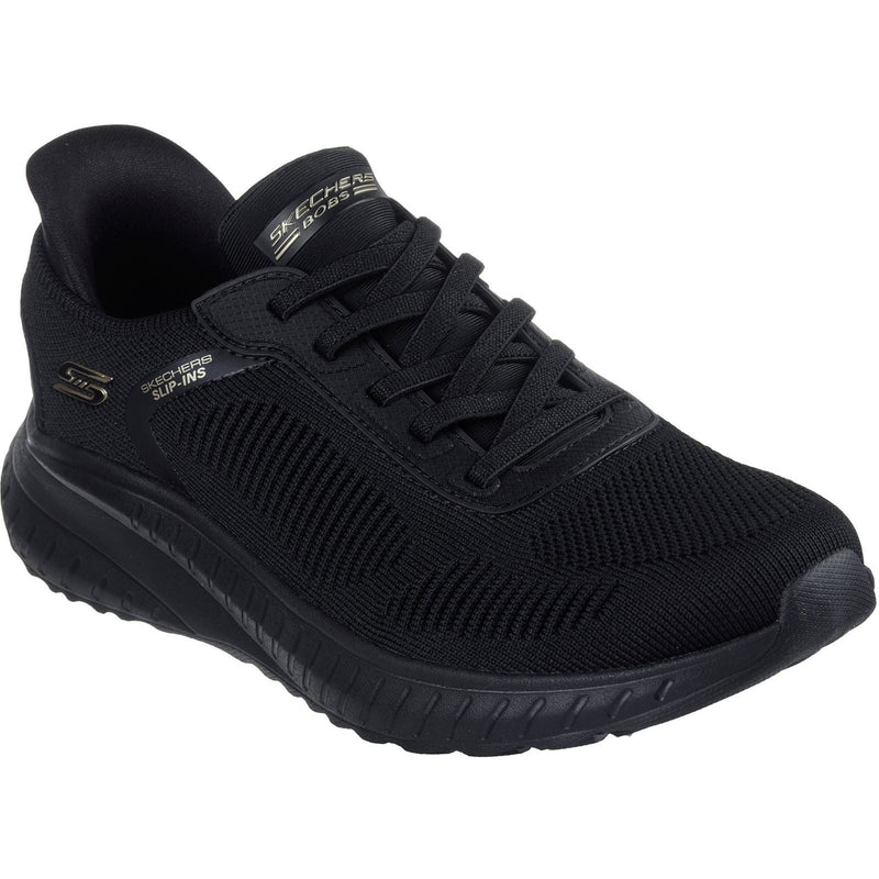 Skechers BOBS Sport Squad Chaos Damen Sneaker in Schwarz aus Textil