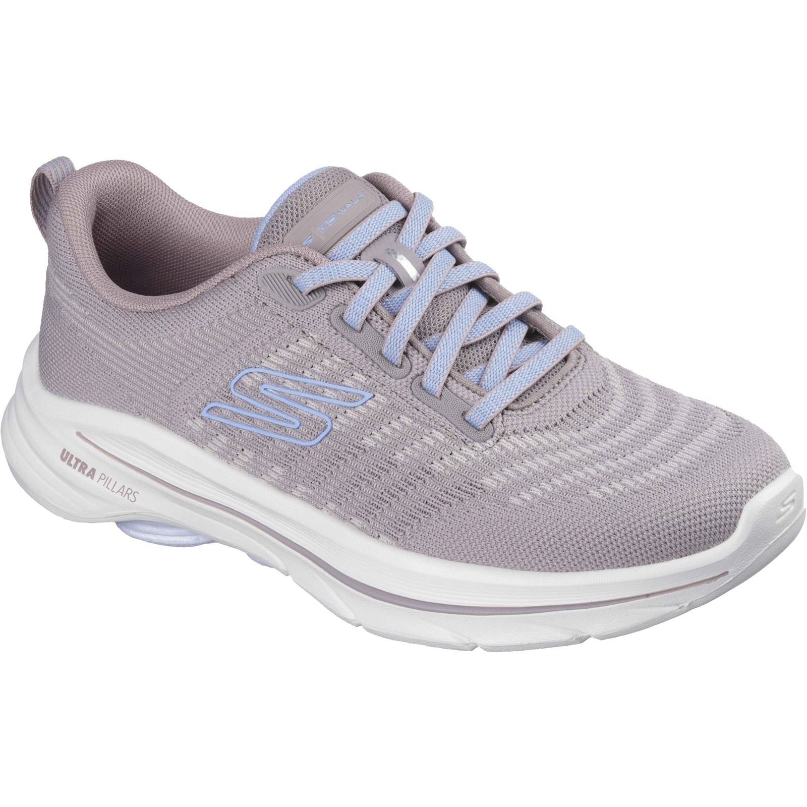 Skechers GO WALK 8 Britt Textil Damen Sneaker In Taupe/Blau
