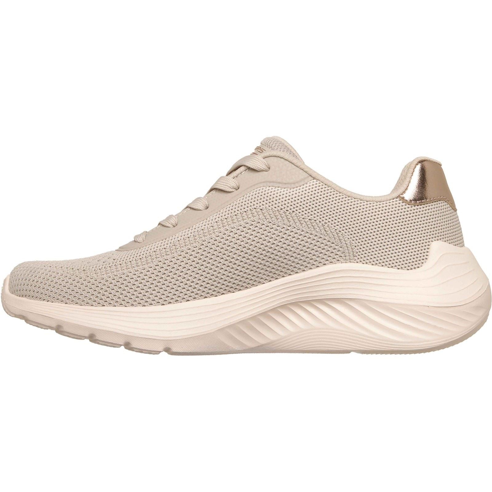Skechers Bobs Squad Waves Current Look Textil Damen Sneaker In Cremefarben