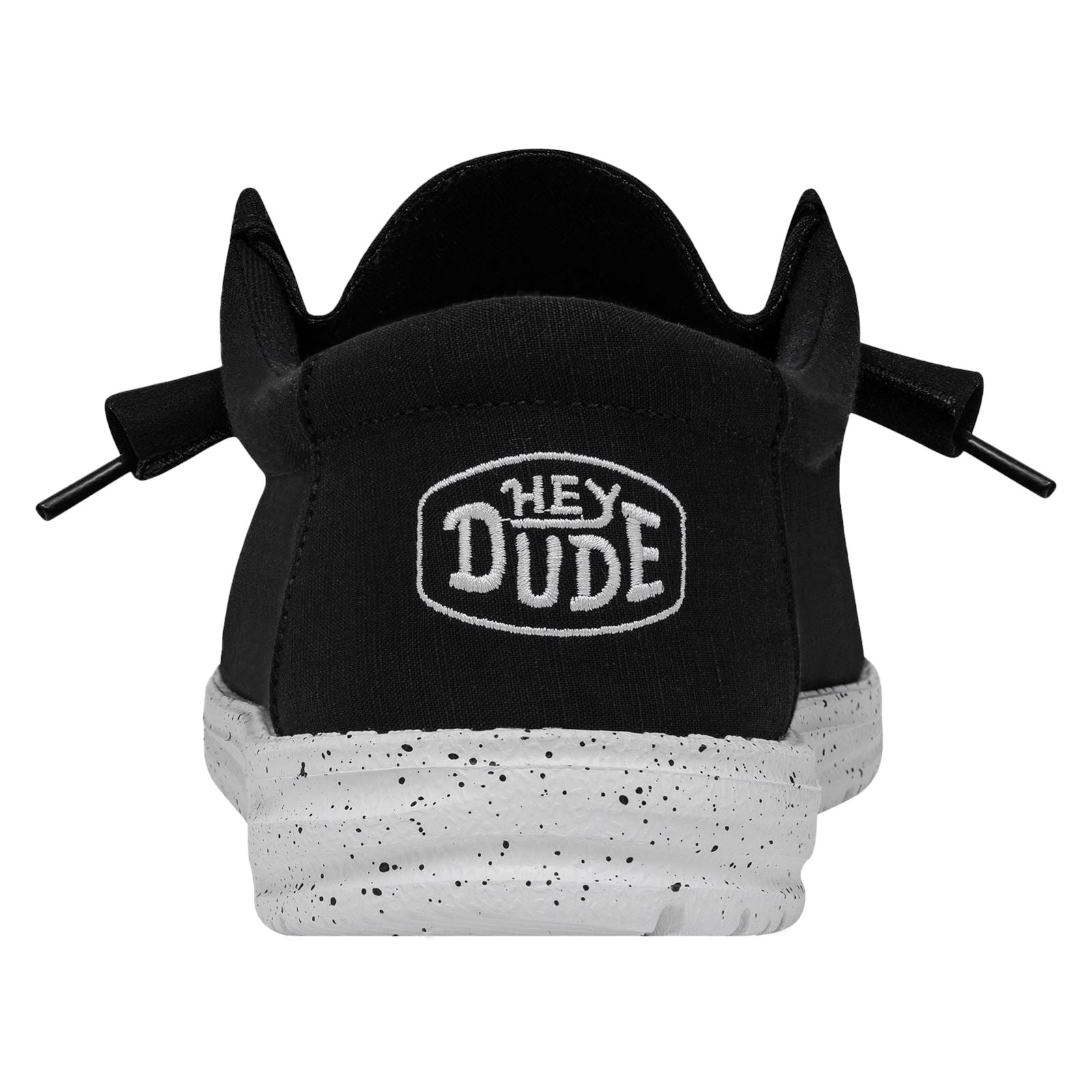 HEYDUDE Wally Slub Herren Bootsschuhe In Schwarz