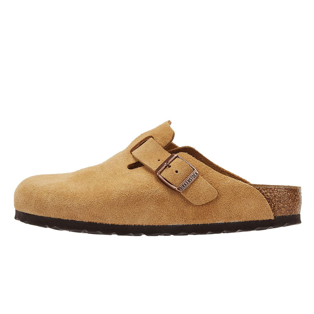 Birkenstock Boston Wildleder Latte Creme Clogs