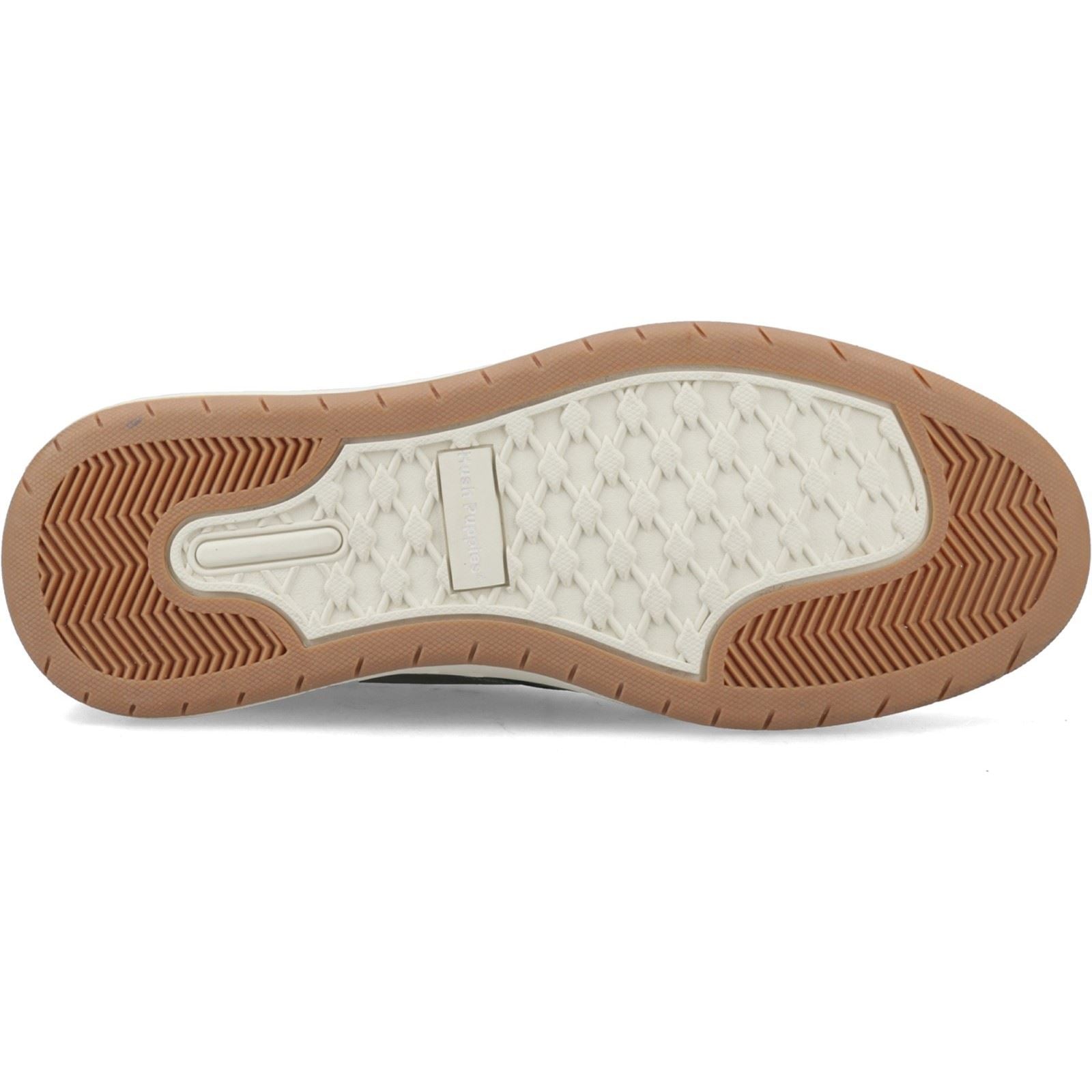 Hush Puppies Bowen Leder Herren Dunkelkhaki Schnürschuhe