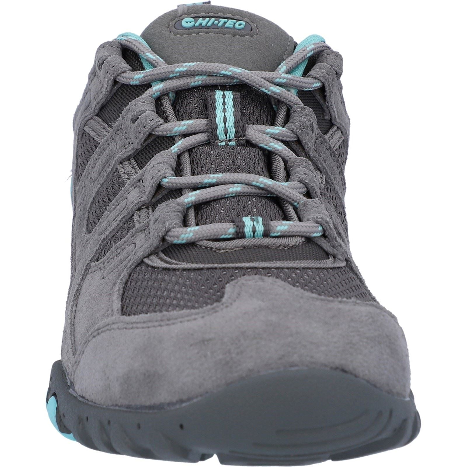 Hi-Tec Quadra II Damen Wanderschuhe Aus Wildleder In Grau/Mint