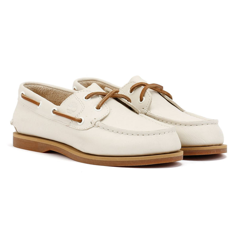 Timberland Classic 2 Eye Damen Schuhe Aus Leder In Weiß