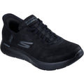 Skechers GO WALK Flex Smooth Motion Textile Herrenschwarze Sneakers