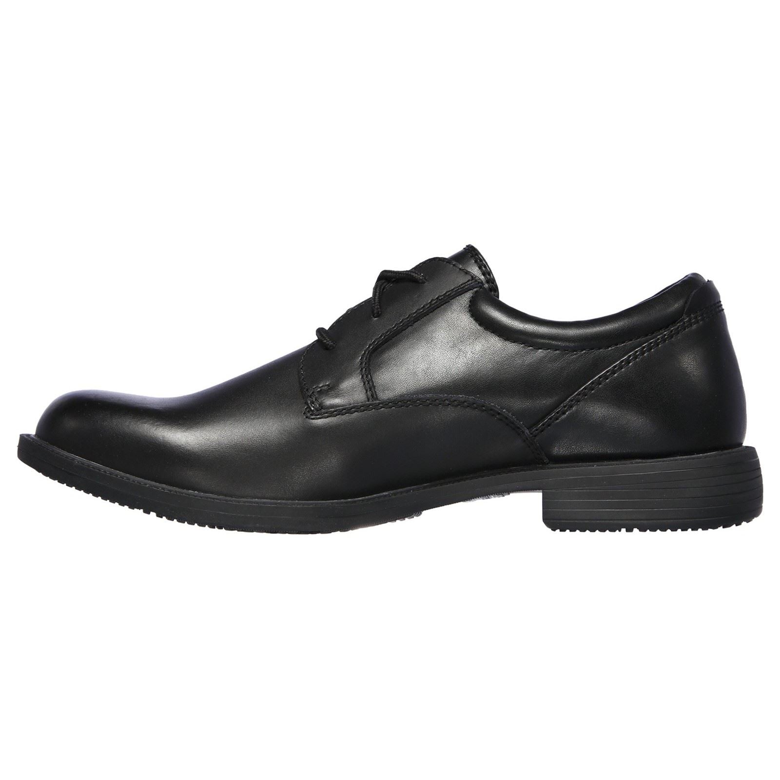 Skechers Dreston Rasmiss Leder Herren Schwarz Schnürschuhe