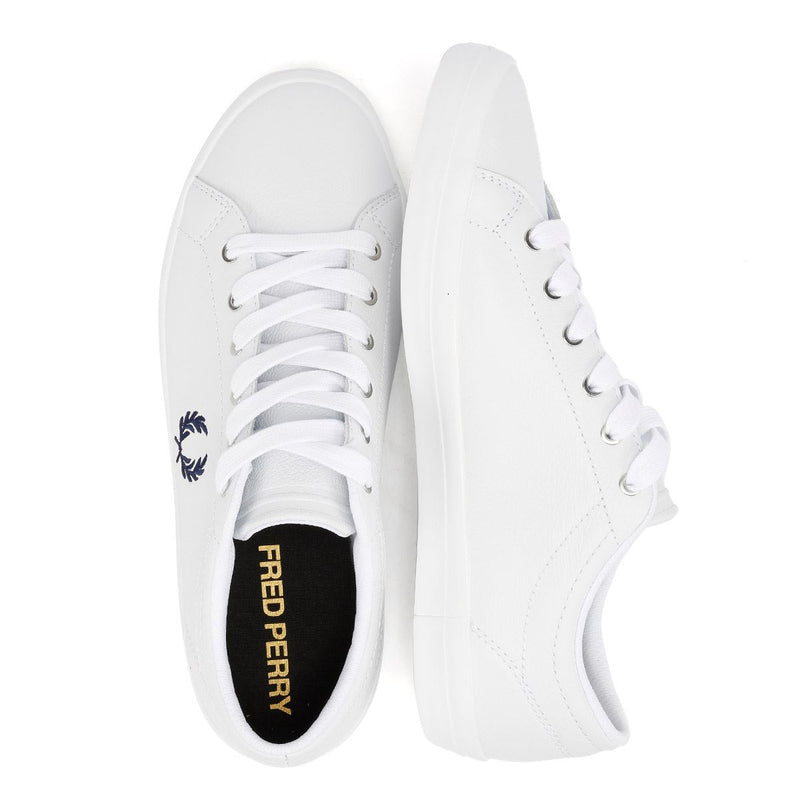 Fred Perry Baseline Leder Herren Weiße Sneakers