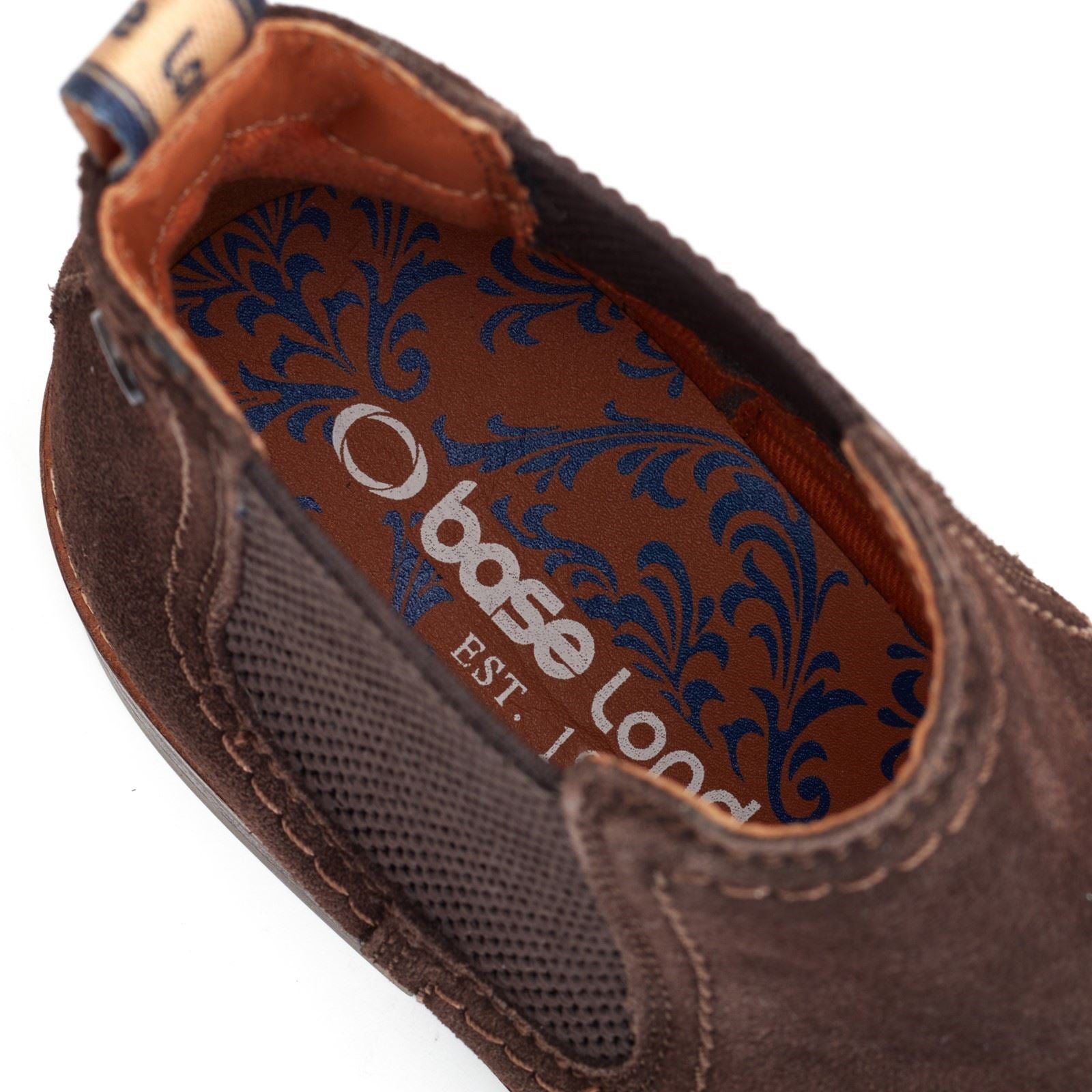 Base London Portland Leder Herren Stiefel In Verbranntem Braun