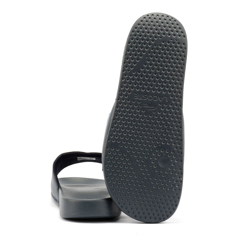 Lacoste Serve Slide 0.0 Herren Blaue Pantoletten