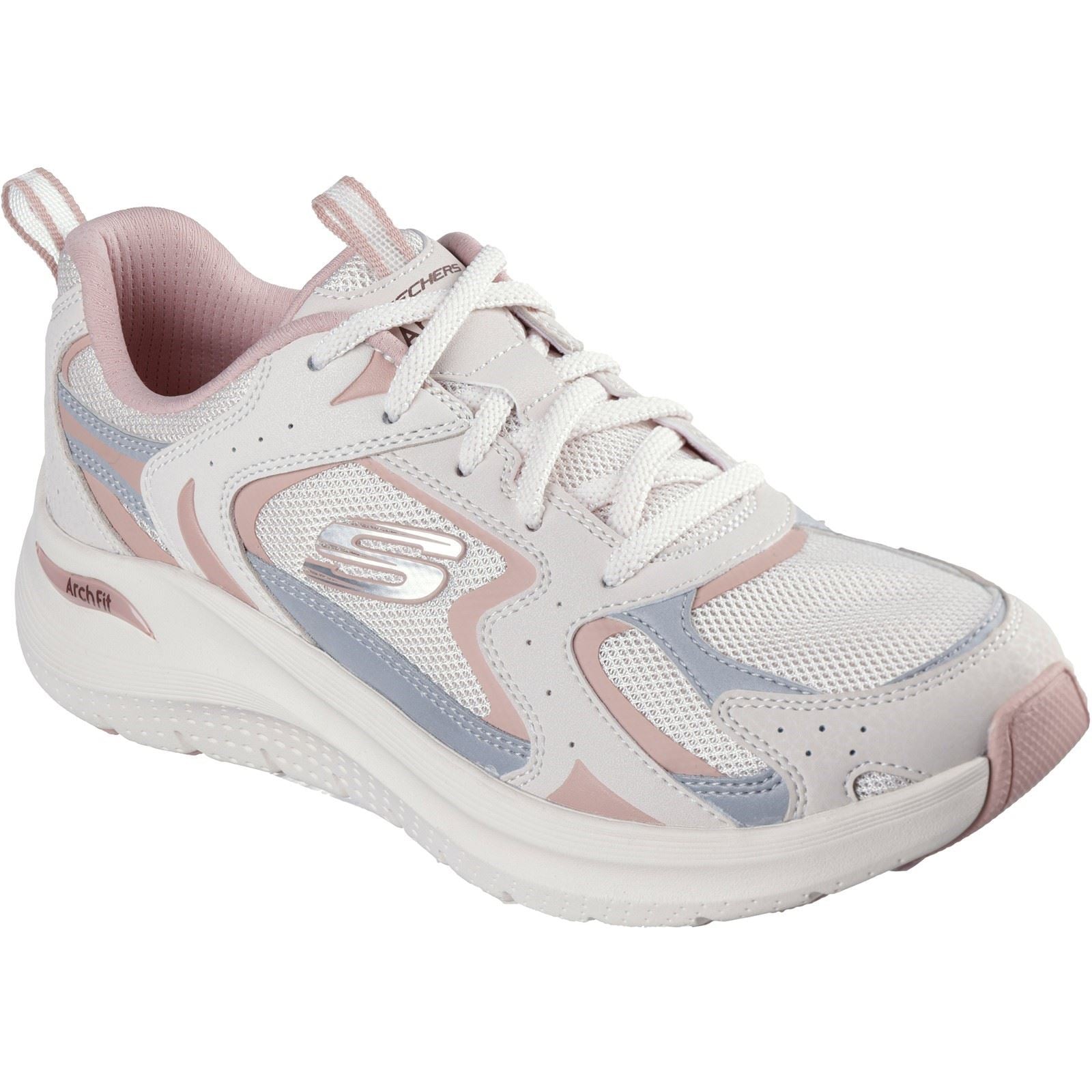 Skechers Arch Fit 2.0 Vintage Luxe Damen Sneaker Aus Rosa Leder