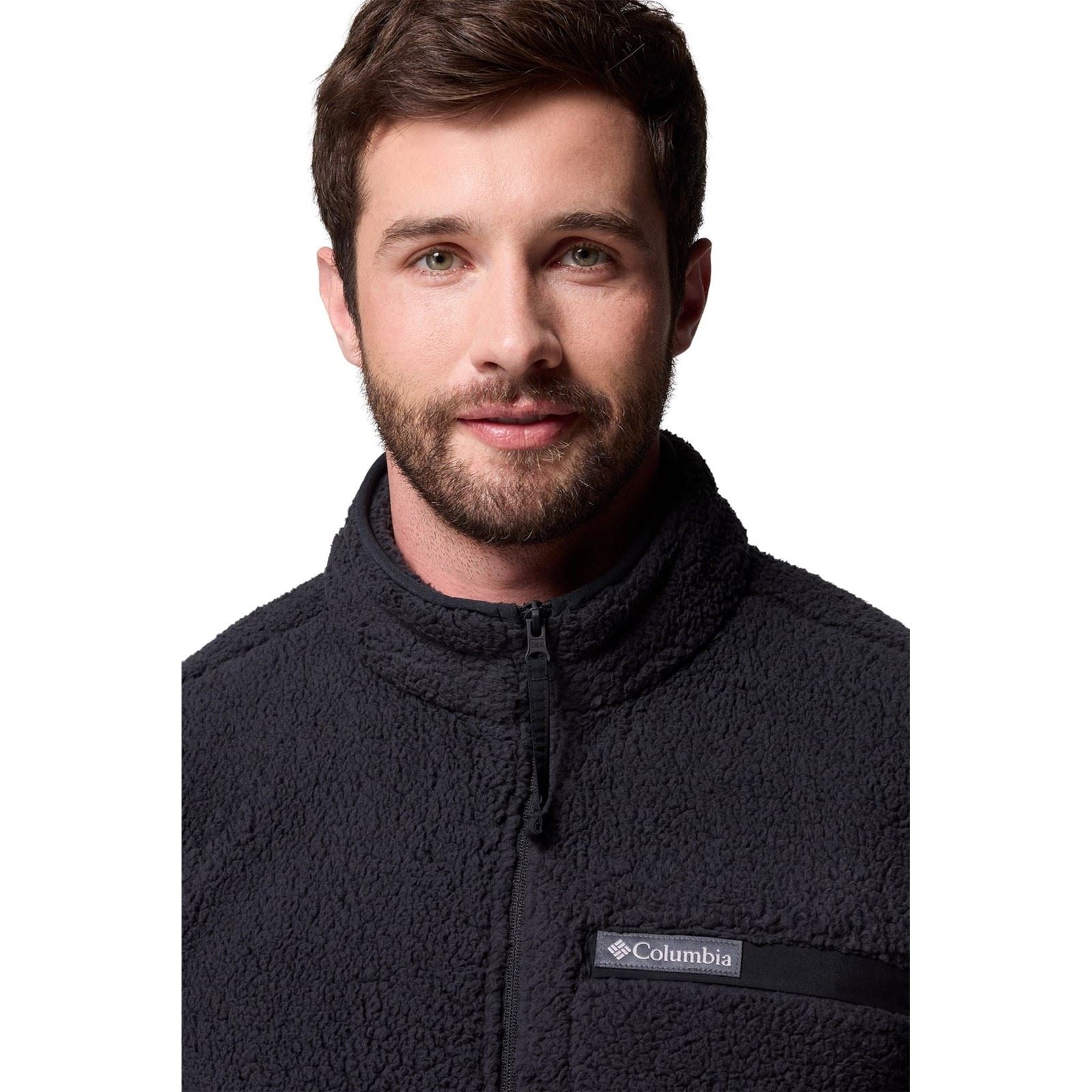 Columbia Rugged Ridge High Pile Full Zip Herren Schwarze Farbe Fleecejacke