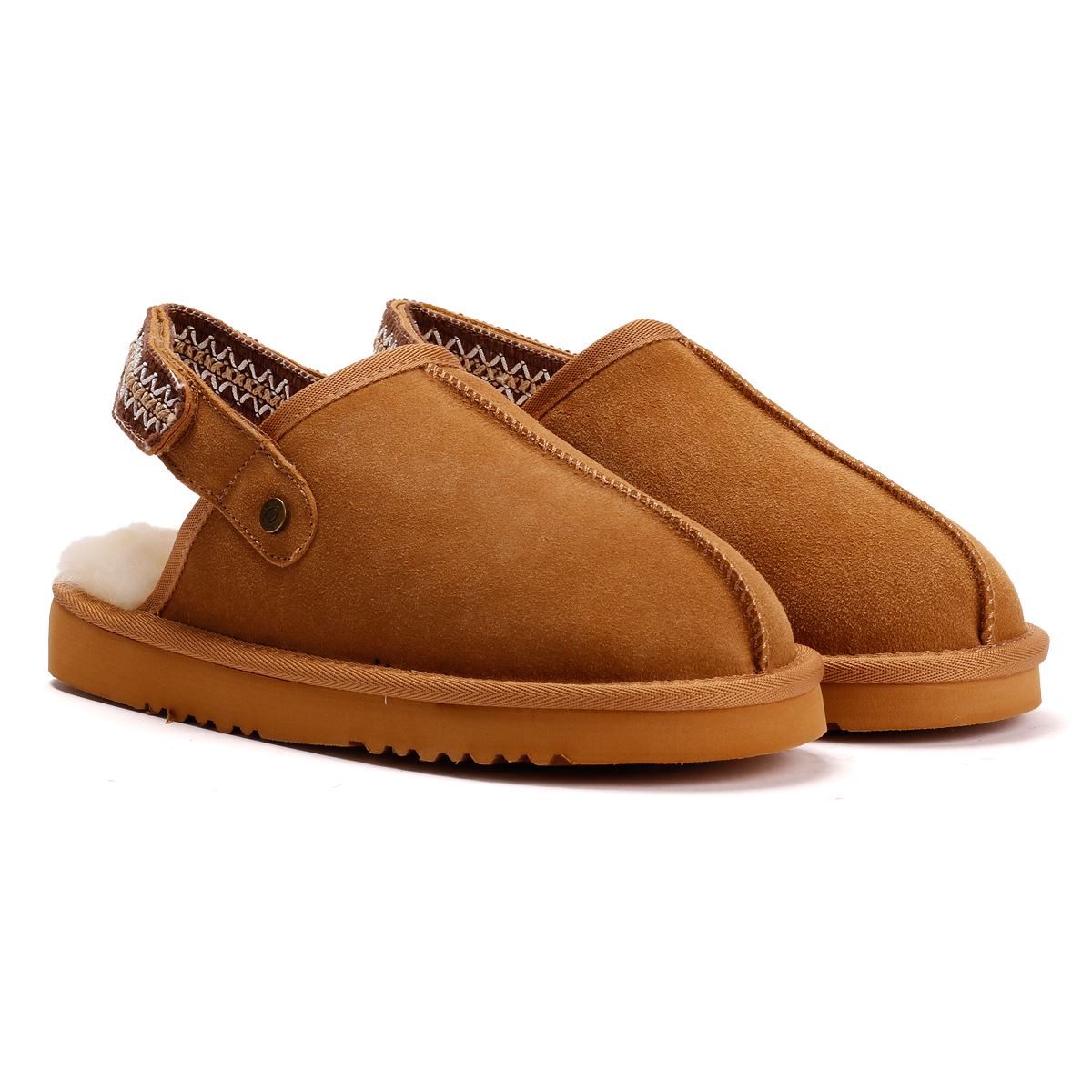Osprey London The Constellation Wildleder Damen Braune Hausschuhe