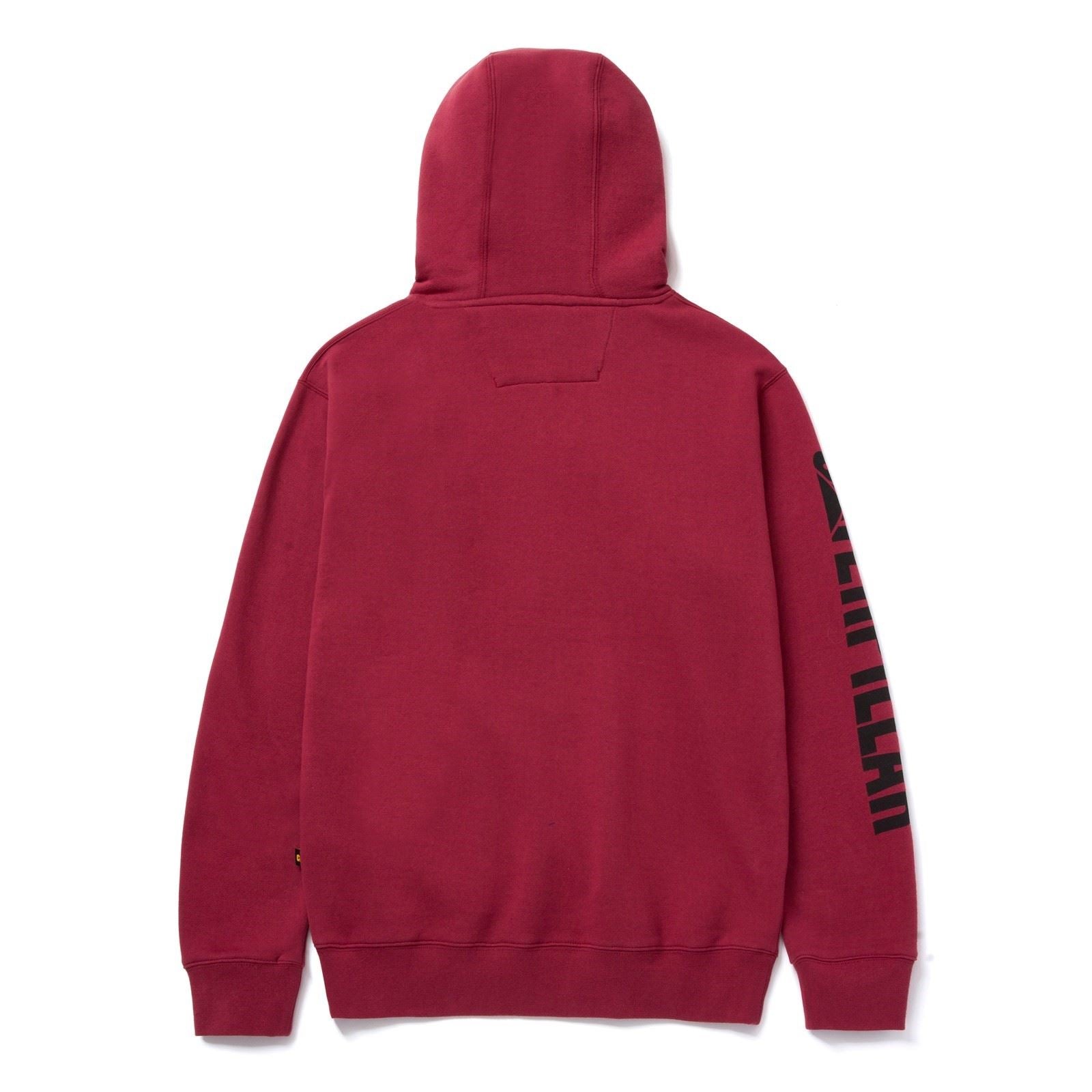Caterpillar Trademark Banner Baumwolle Herren Roter Kapuzenpullover