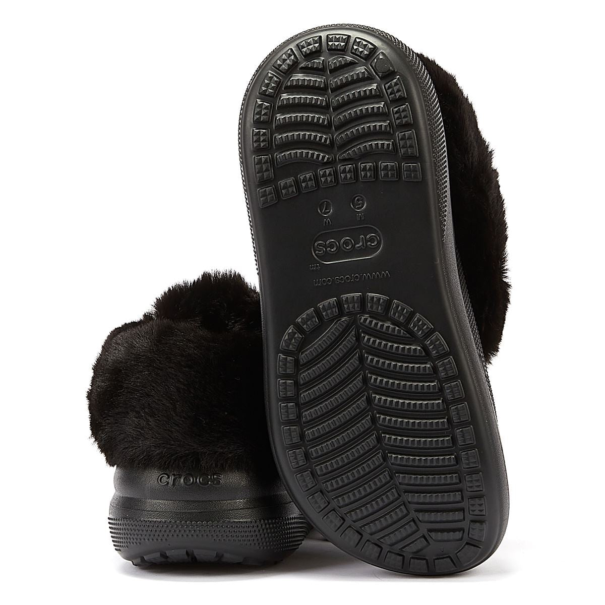 Crocs Furever Crush Clog Damenschuhe In Schwarz