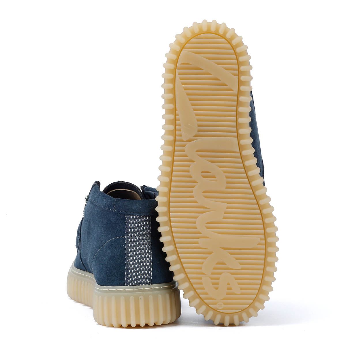 Clarks Main Torhill Hi Wildleder Herren Stiefel In Blau