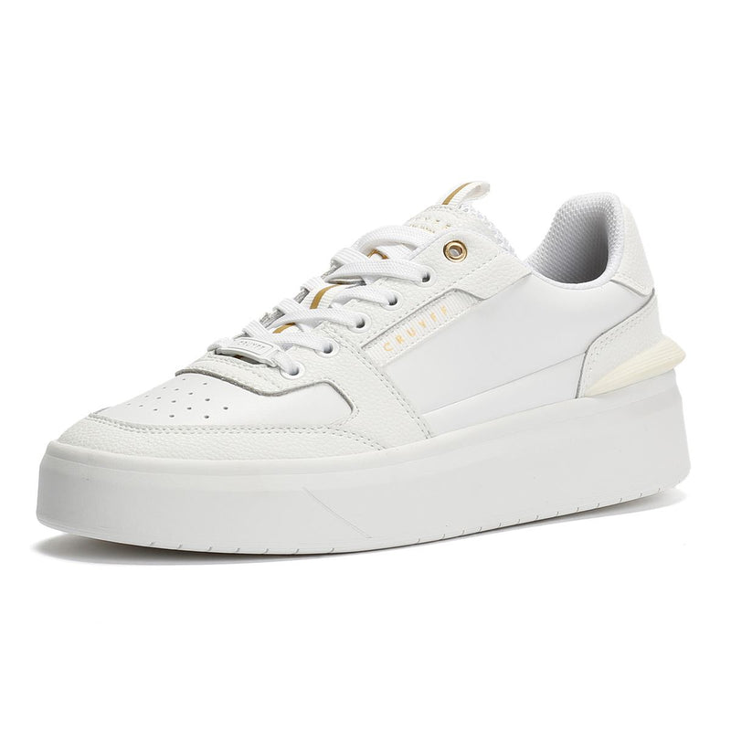 Cruyff Endorsed Tennis Leder Herren Weiße Sneakers
