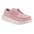 HEYDUDE Wendy COMF Suede Damen Mokassins Aus Leder In Rosé Pink/Whisper Pink