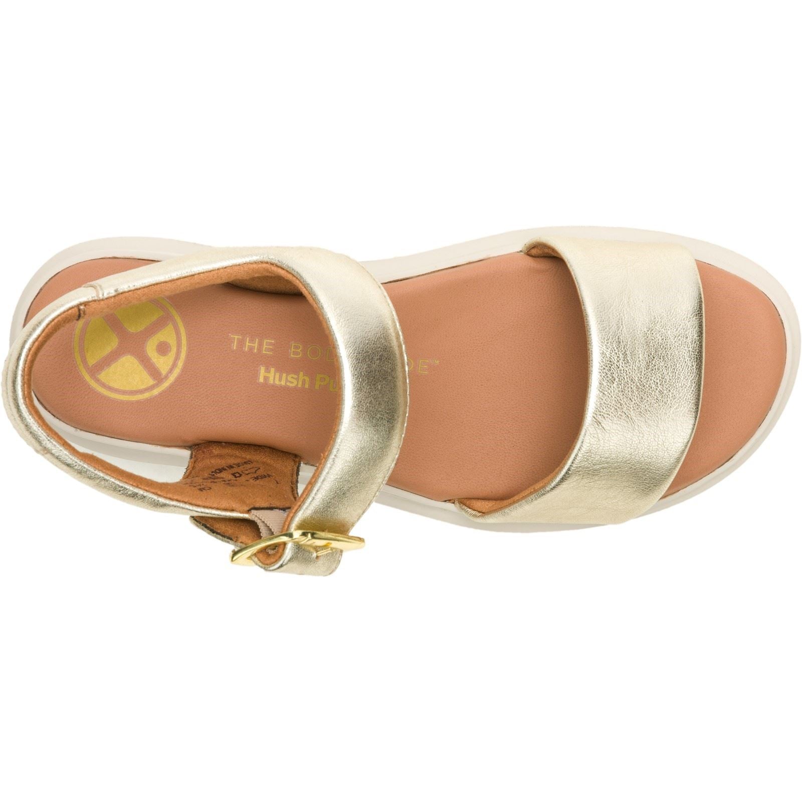 Hush Puppies Uplift Damen Sandalen Aus Champagner-Leder