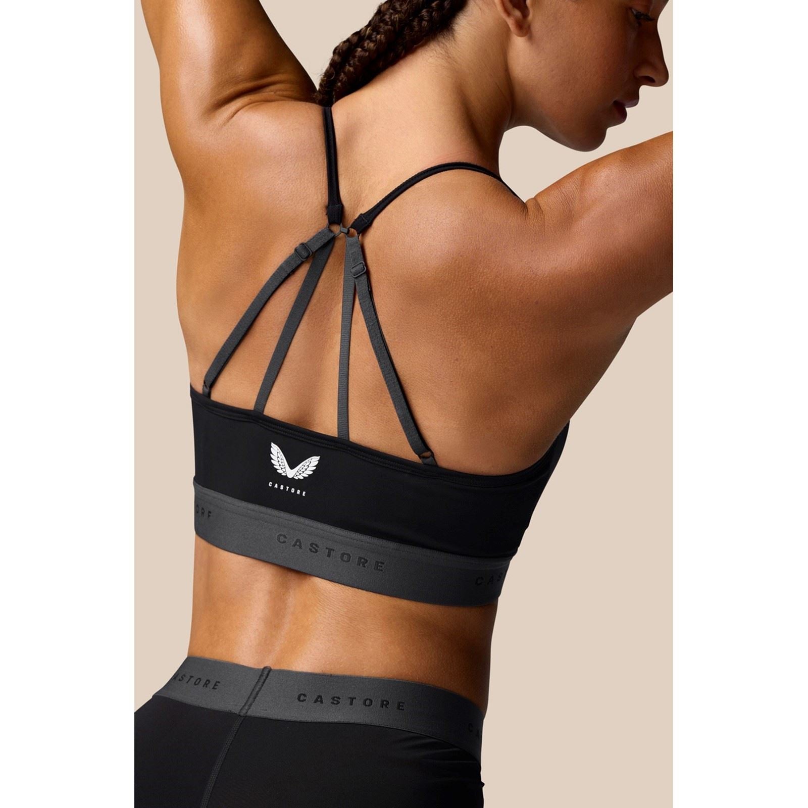 Castore Low Support Sports Bra Polyester Damen Schwarze Farber Sport-Bh