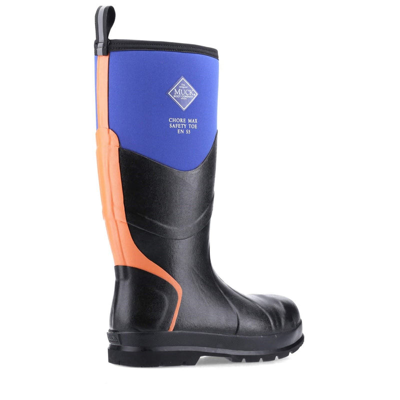 Muck Boots Chore Max S5 Gummistiefel in Blau/Orange
