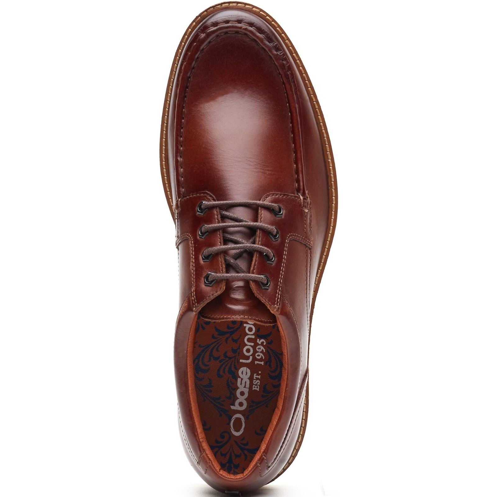 Base London Langdon Leder Herren Tan Bootsschuhe