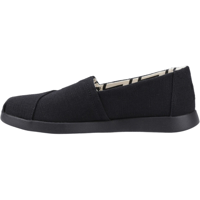 TOMS Alpargata Plus Damen Jute Espadrilles In Schwarz/Schwarz