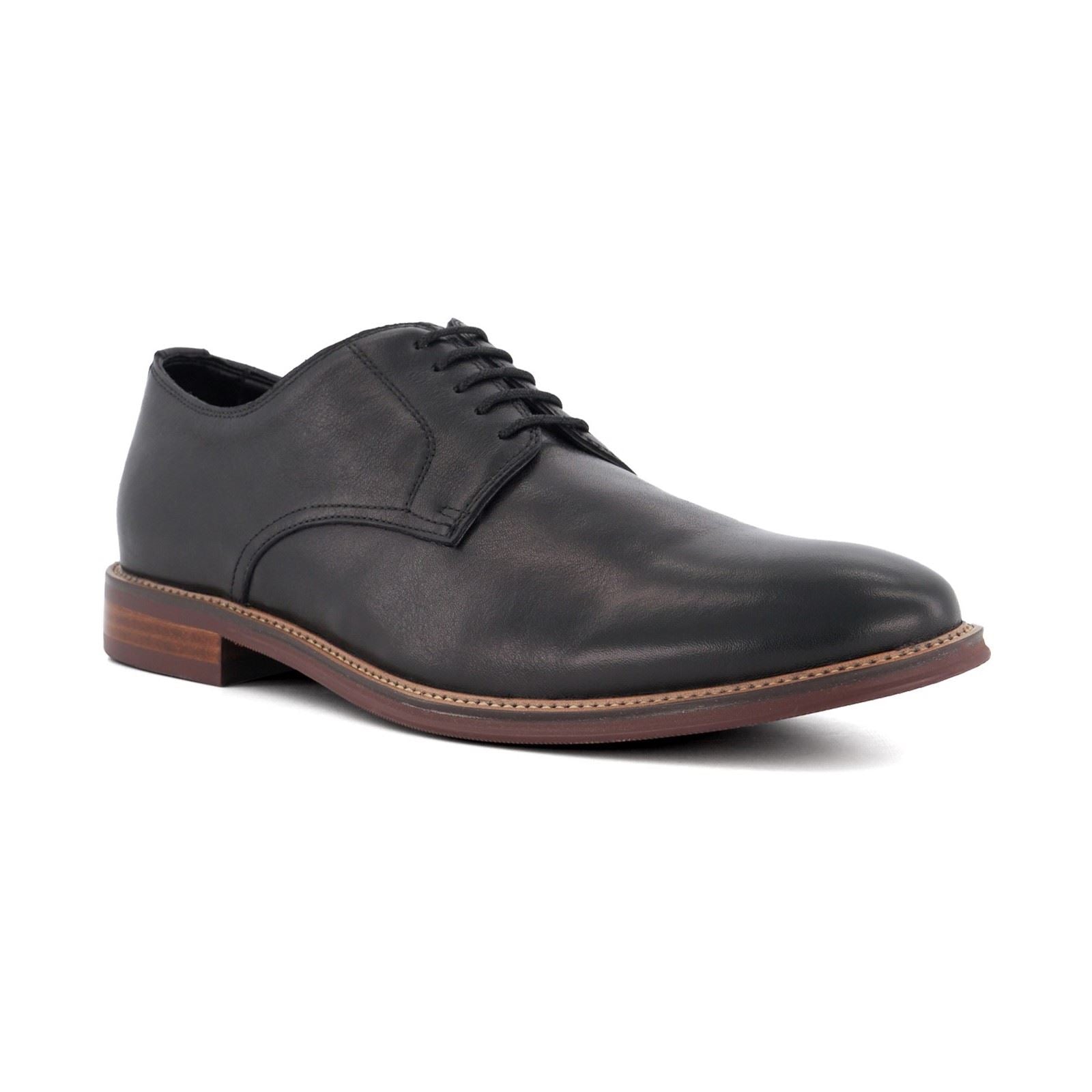 Dune Stanley Leder Herren Schwarze Farbe Oxford Schuhe