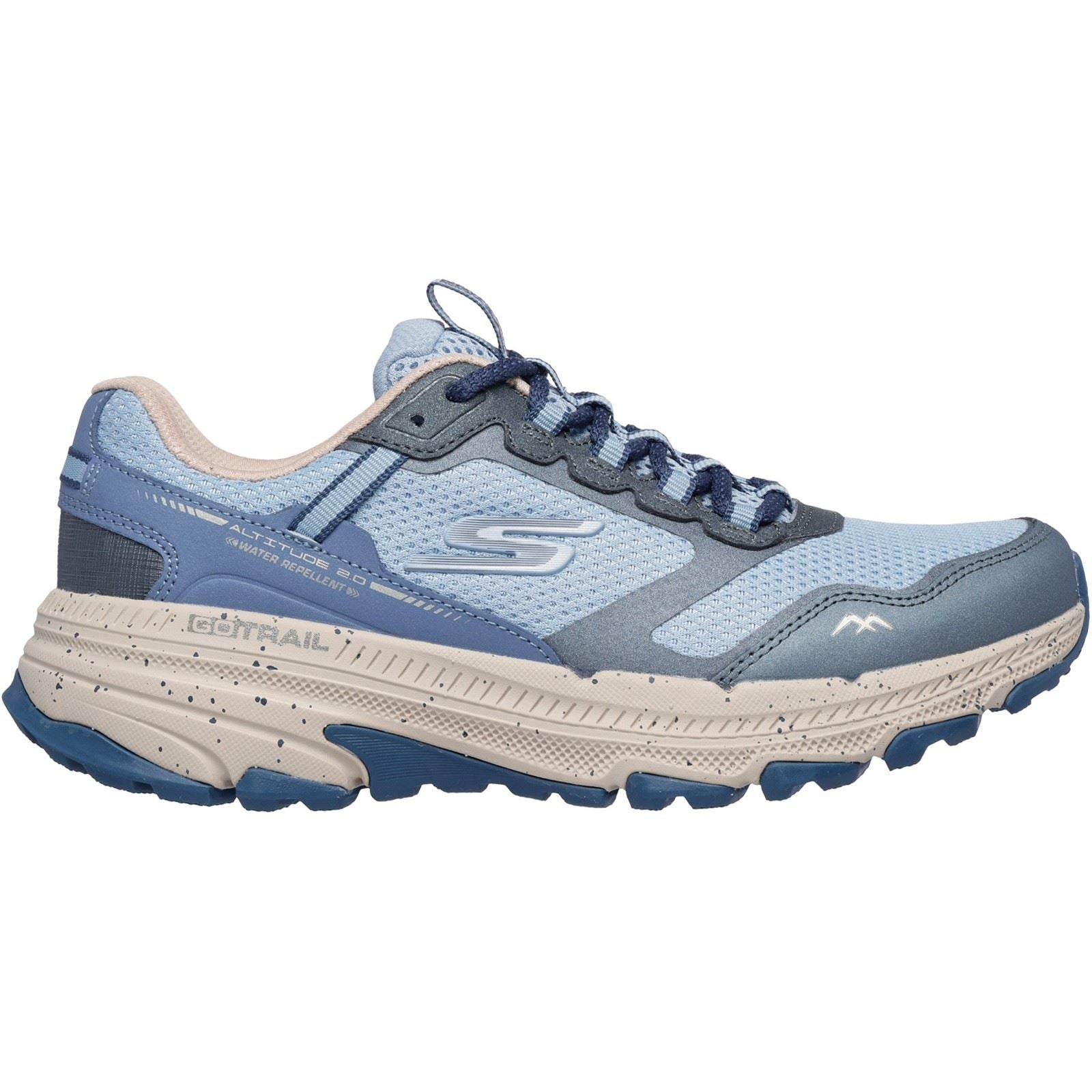 Skechers Performance GO RUN Trail Altitude 2.0 Ravine Damen Sneaker aus Leder in Schiefergrau
