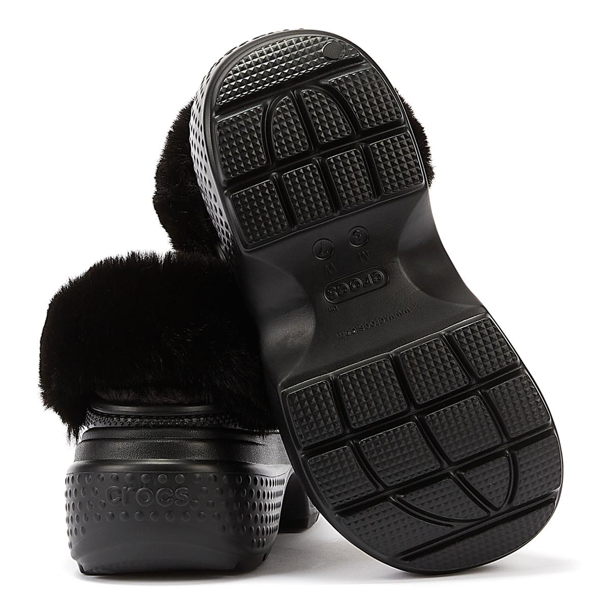 Crocs Stomp Gefütterte Clog-Sandalen Für Damen In Schwarz