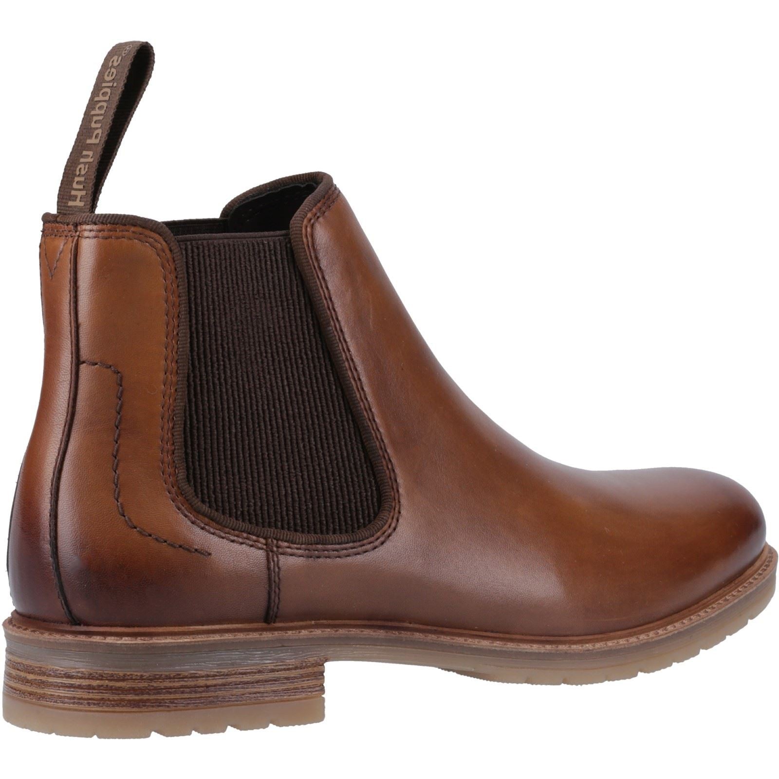 Hush Puppies Russell Leder Herren Tan Stiefel