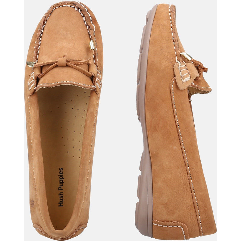 Hush Puppies Maggie Leder Damen Loafer In Tan