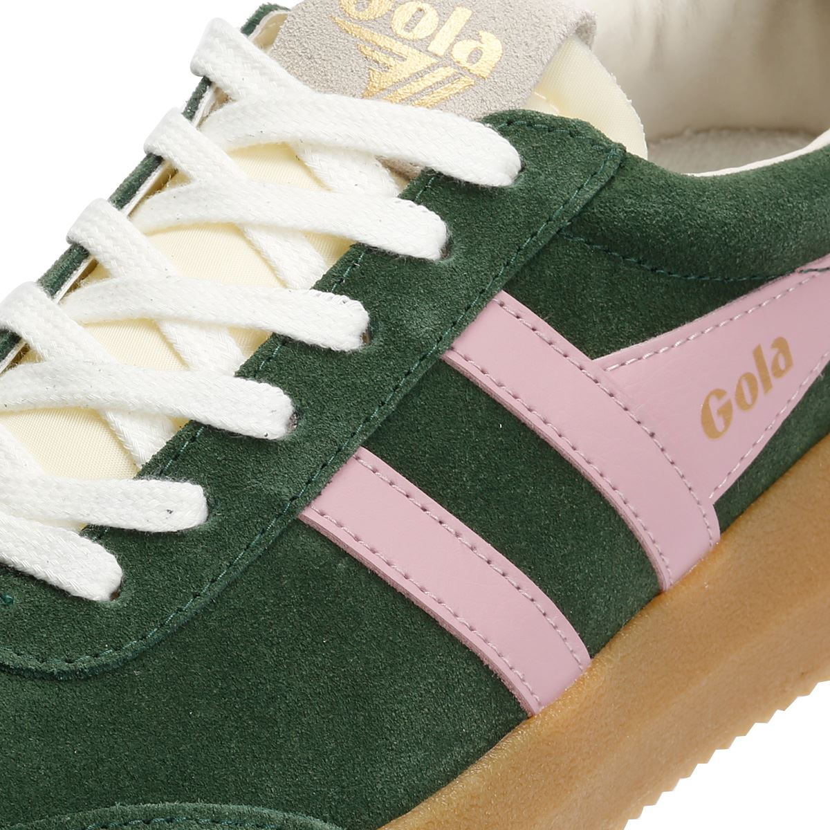 Gola Athena Wildleder Damen Grüne Sneakers