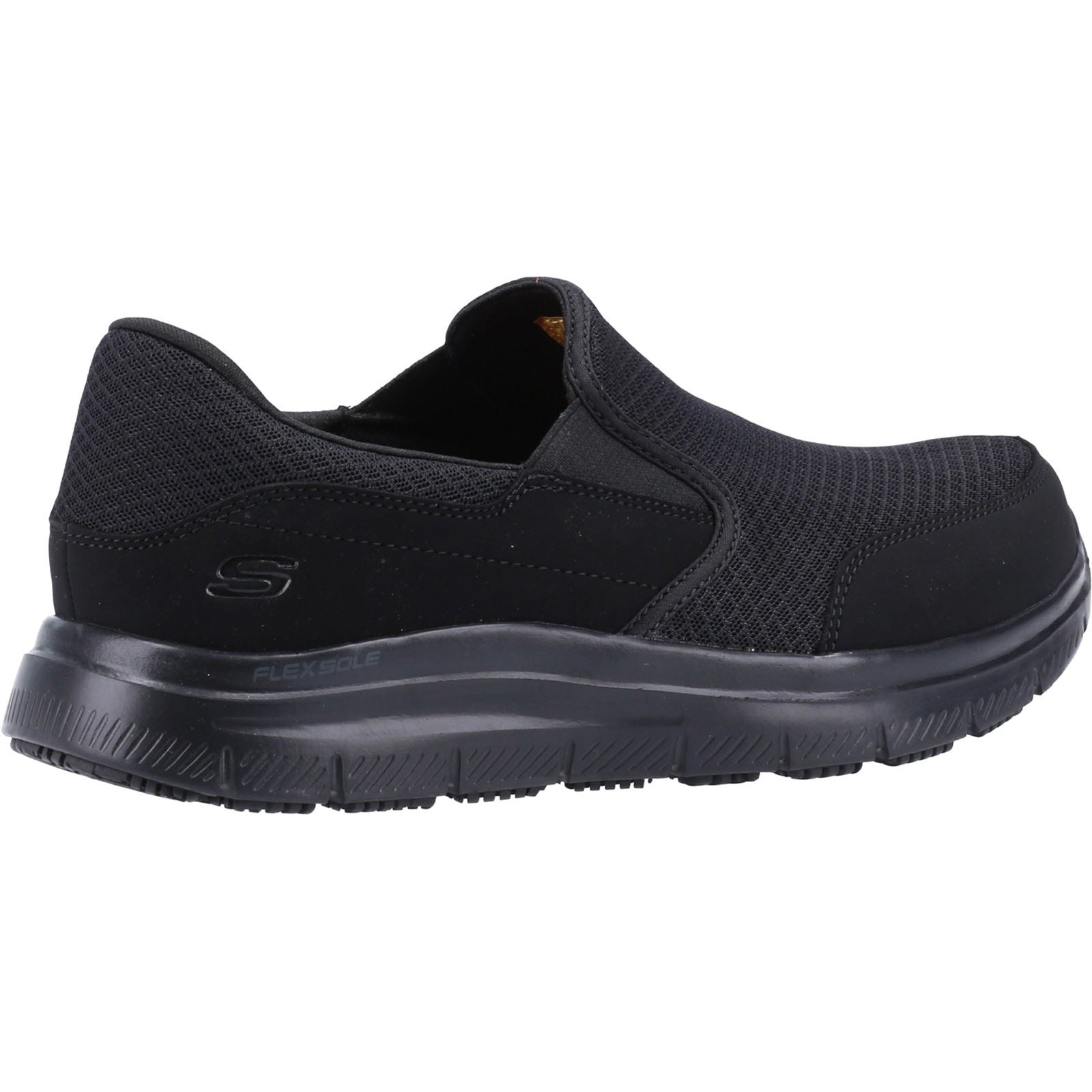 Skechers Workwear McAllen Wide Textil Herren Schwarze Sicherheits-Sneaker