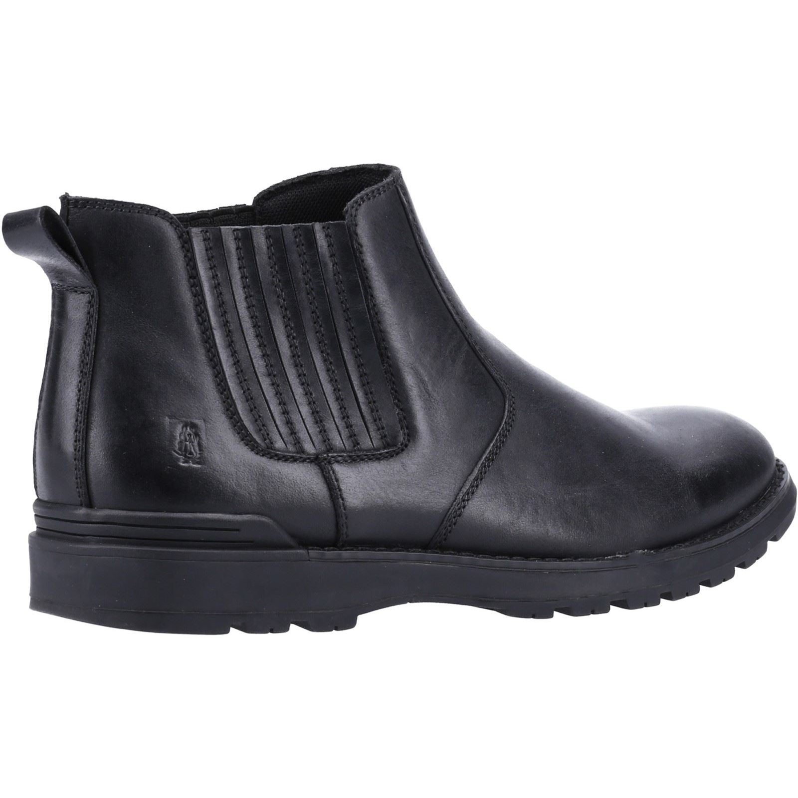 Hush Puppies Gary Kunstleder Herrenschwarzstiefel